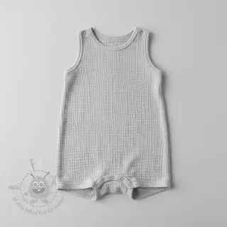 Dubbelgasväv/muslin light grey ORGANIC