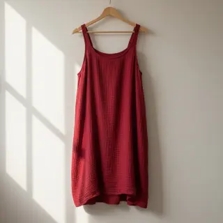 Dvojitá gázovina/mušelín red ORGANIC