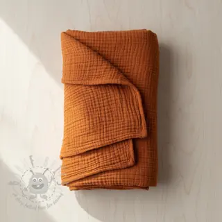 Dubbelgasväv/muslin rust ORGANIC