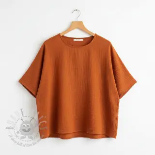 Dubbelgasväv/muslin rust ORGANIC