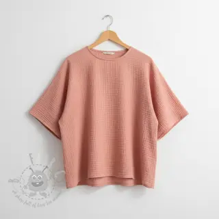 Dubbelgasväv/muslin soft rose ORGANIC