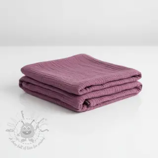 Dubbelgasväv/muslin purple ORGANIC