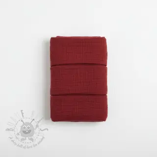 Dubbelgasväv/muslin bordeaux ORGANIC