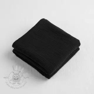 Dubbelgasväv/muslin black