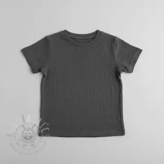 Dubbelgasväv/muslin dark grey