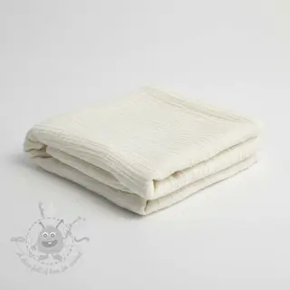 Dubbelgasväv/muslin ecru
