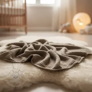 Dubbelgasväv/muslin sand