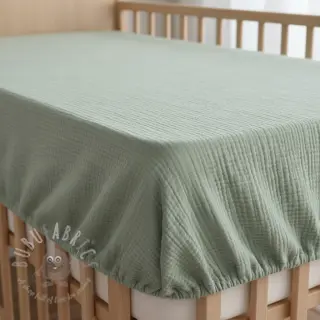 Dubbelgasväv/muslin dark mint