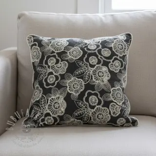 Bomullstyg JEANS EMBROIDERY Niva design C