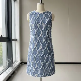 JEANS DENIM Ruffia Flowers design Och