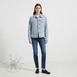 JEANS DENIM Ruffle stripes design Och