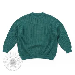 Tröjtrikå BIG KNIT ocean green