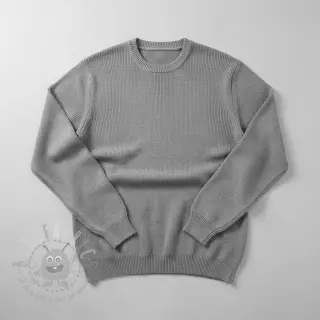 Tröjtrikå BABY KNIT light grey