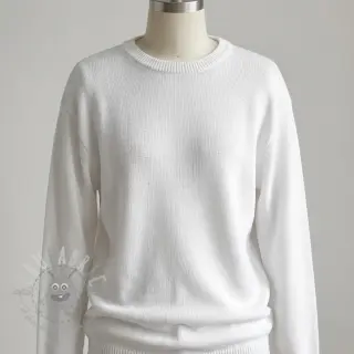 Tröjtrikå BABY KNIT white