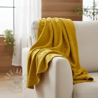 Tröjtrikå BIG KNIT DOT ochre
