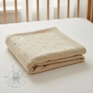 Tröjtrikå BIG KNIT DOT naturals