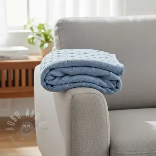 Tröjtrikå BIG KNIT DOT blue