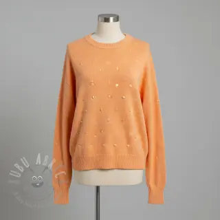 Tröjtrikå BIG KNIT DOT peach