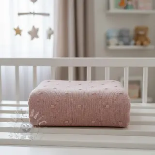 Tröjtrikå BIG KNIT DOT old pink