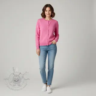 Tröjtrikå BIG KNIT DOT pink