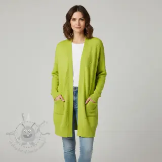 Tröjtrikå BIG KNIT DOT bright green