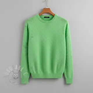 Tröjtrikå BIG KNIT DOT grass green