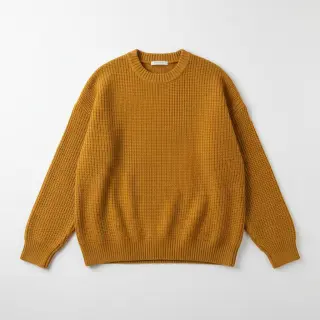 Svetrovina BIG KNIT mustard