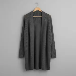 Svetrovina BIG KNIT dark grey
