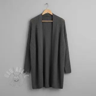 Tröjtrikå BIG KNIT dark grey