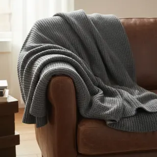 Svetrovina BIG KNIT dark grey