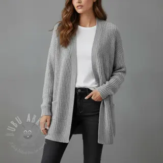 Svetrovina BIG KNIT light grey