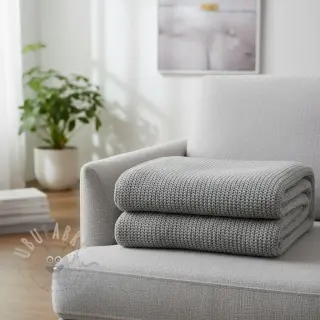 Tröjtrikå BIG KNIT light grey