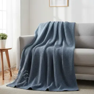 Tröjtrikå BIG KNIT blue