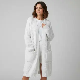 Svetrovina BIG KNIT white