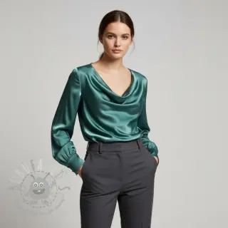 Satin SOIVÉ old green