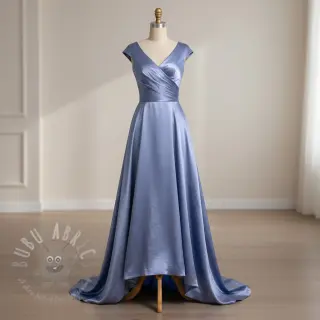 Satin SOIVÉ blue