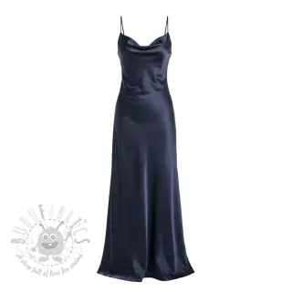 Satin SOIVÉ navy