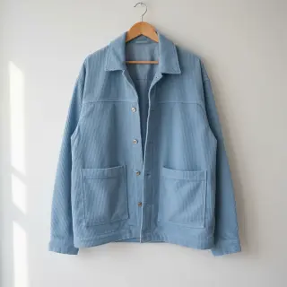 Menčester 6W WASHED STRETCH light blue