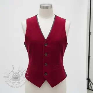 Manchester 6W WASHED STRETCH dark red