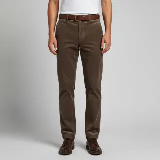 Menčester 6W WASHED STRETCH dark brown