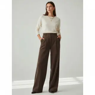 Menčester 6W WASHED STRETCH dark brown
