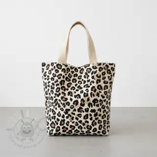 Dekorationstyg Linenlook Animal skin natural
