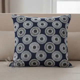 Dekorationstyg jacquard Jojoba marine
