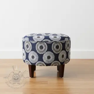 Dekorationstyg jacquard Jojoba marine