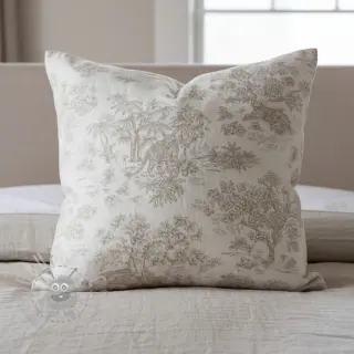 Dekorationstyg jacquard MACASSAR alover lin