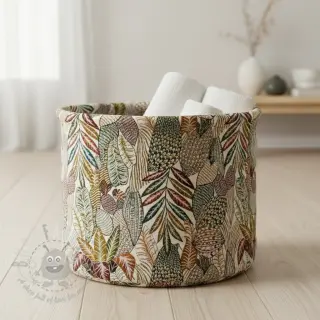 Dekorationstyg jacquard Egypte blanc