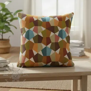 Dekorationstyg jacquard Mustang multi