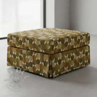 Dekorationstyg jacquard Mustang gold