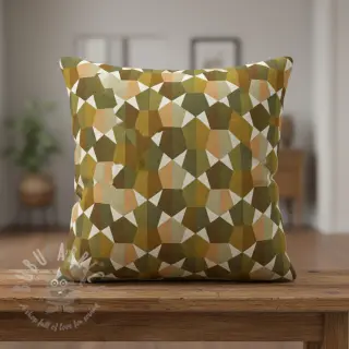 Dekorationstyg jacquard Mustang gold