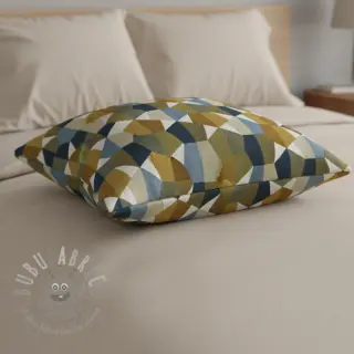Dekorationstyg jacquard Mustang blue